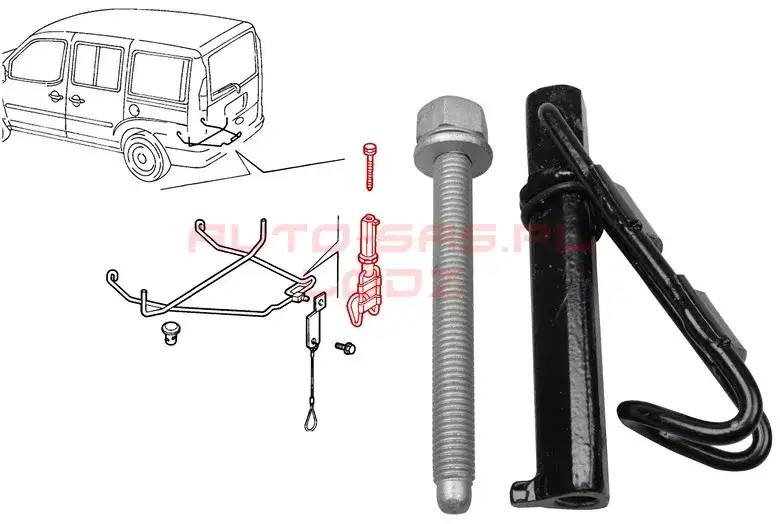Jak opuścić koło zapasowe Fiat Doblo? Instrukcja krok po kroku