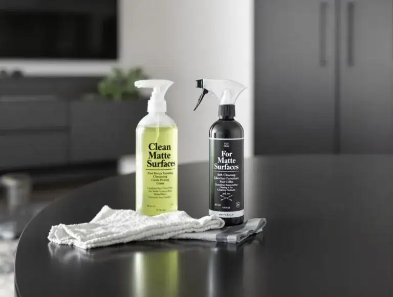 Czym myć matowe meble, aby uniknąć zarysowań i smug?