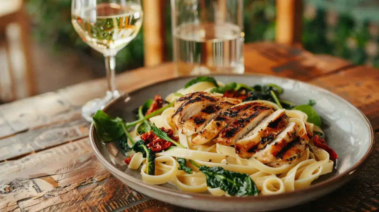 Makaron tagliatelle z kurczakiem i szpinakiem: Pyszny przepis