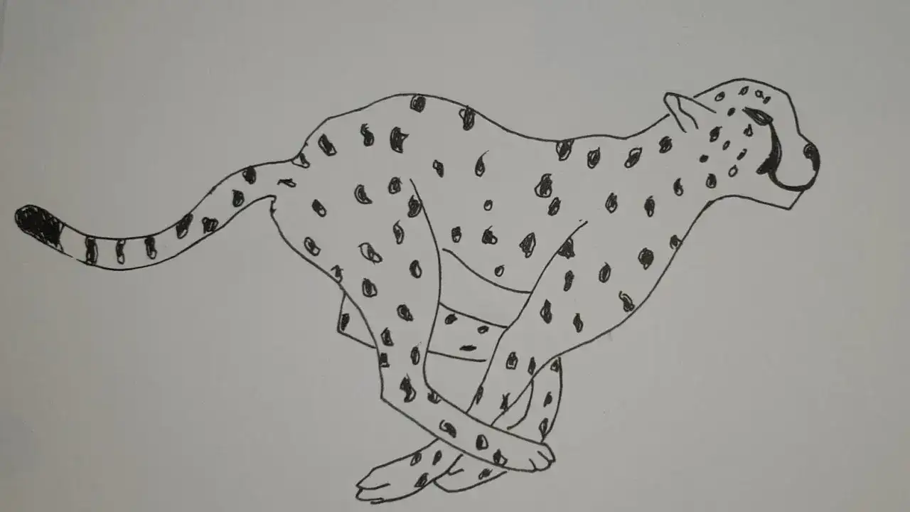 Jak narysować geparda dla dzieci w prosty i zabawny sposób