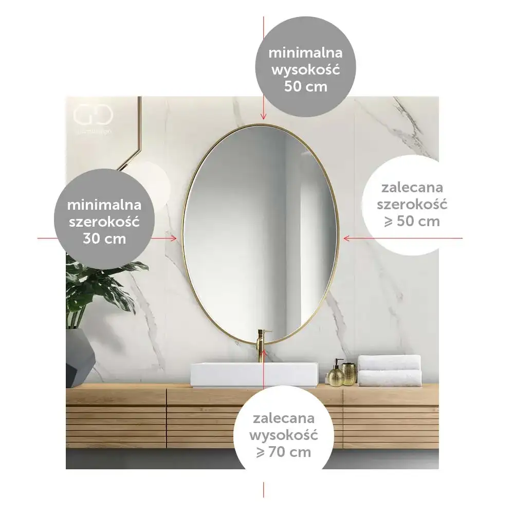 Jaki rozmiar lustra do łazienki? Idealne wymiary i proporcje