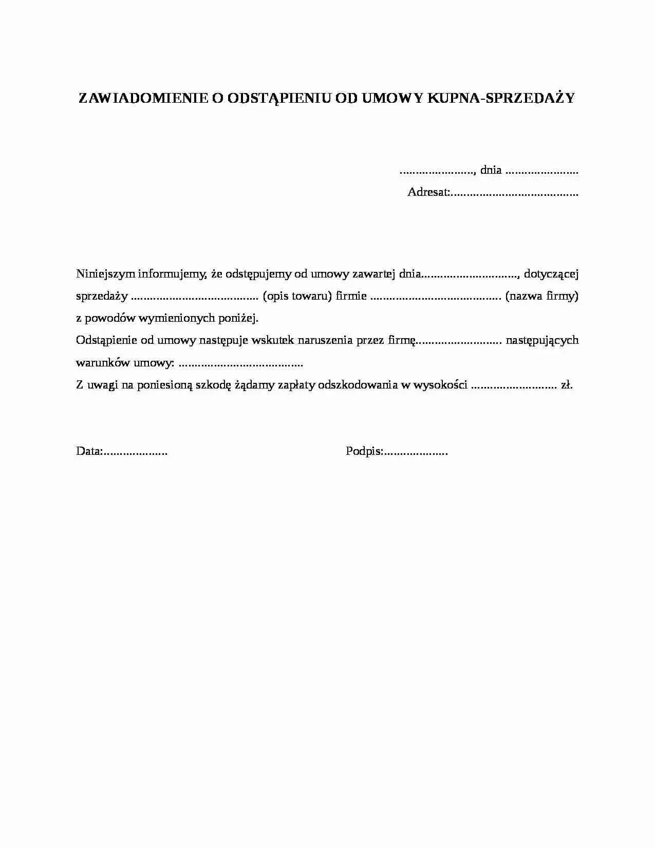 Kiedy można bezpiecznie odstąpić od umowy kupna sprzedaży bez konsekwencji