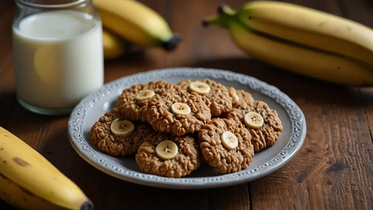 Ciasteczka owsiane z bananem: Zdrowy przepis na fit słodycze