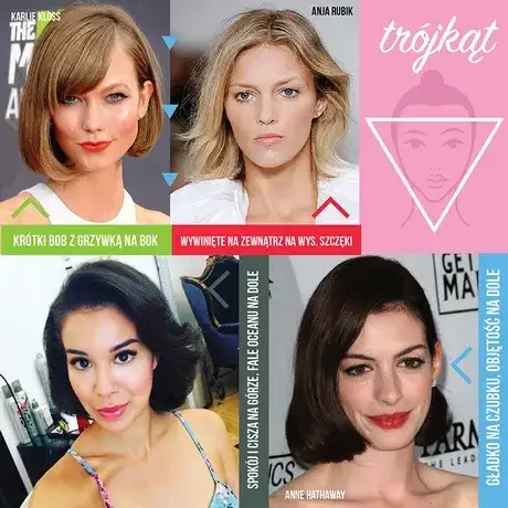 Najlepsze fryzury dla twarzy trójkątnej – jak wybrać idealną stylizację