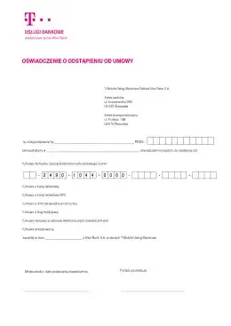 Jak wypełnić formularz odstąpienia od umowy T-Mobile: 7 kroków