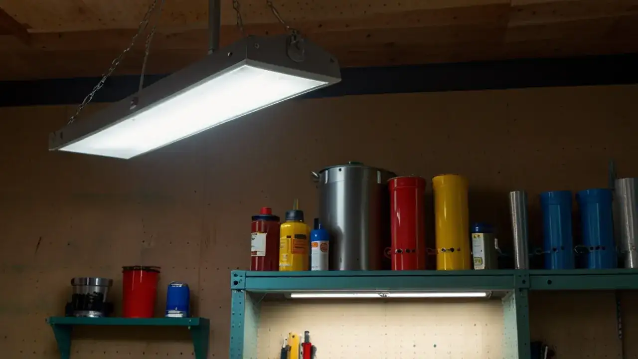 Kolorowa lampa garażowa - stylowe rozwiązanie do Twojego garażu