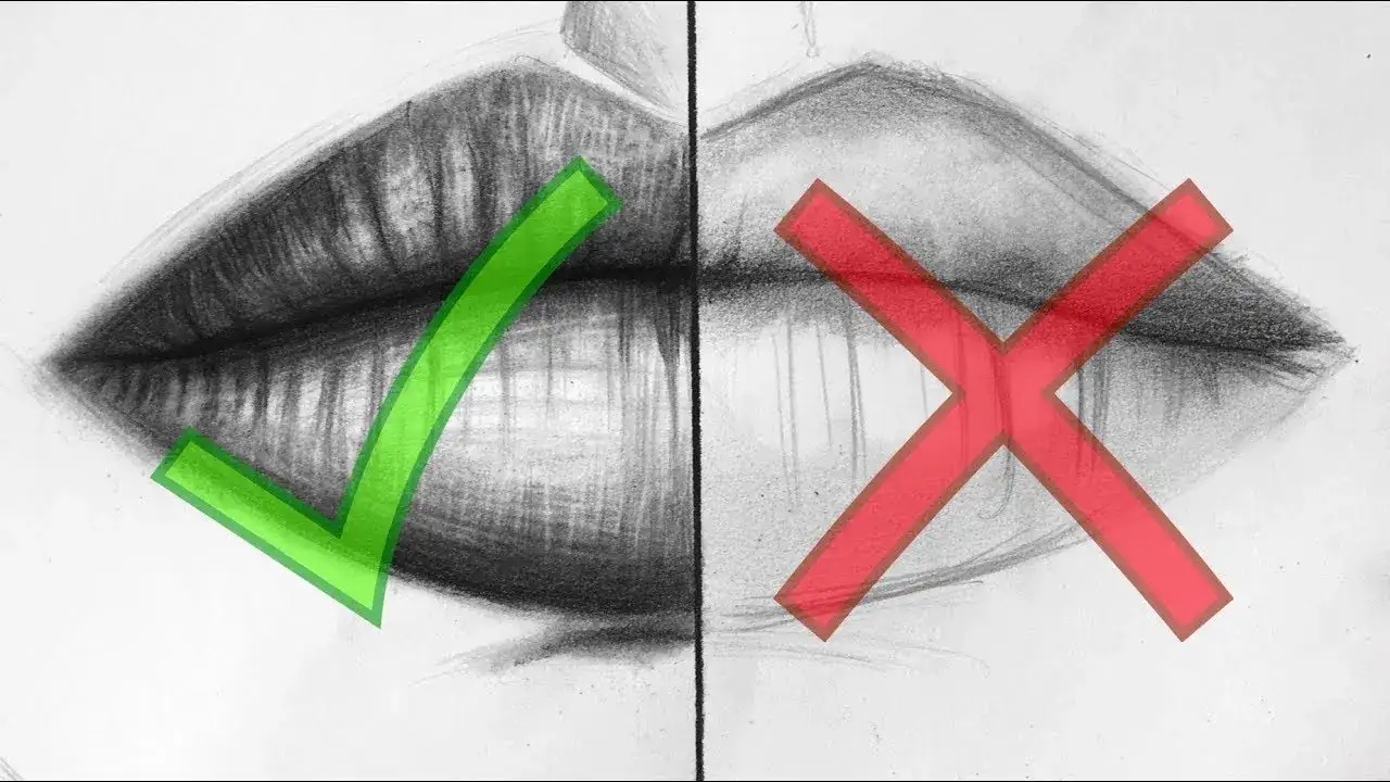 Jak narysować realistyczne usta - krok po kroku do perfekcji w rysunku