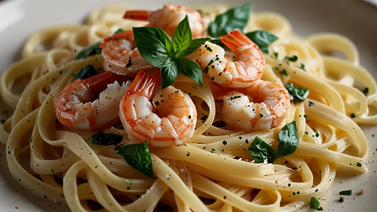 Przepis na biały makaron z krewetkami: Włoskie inspiracje na obiad