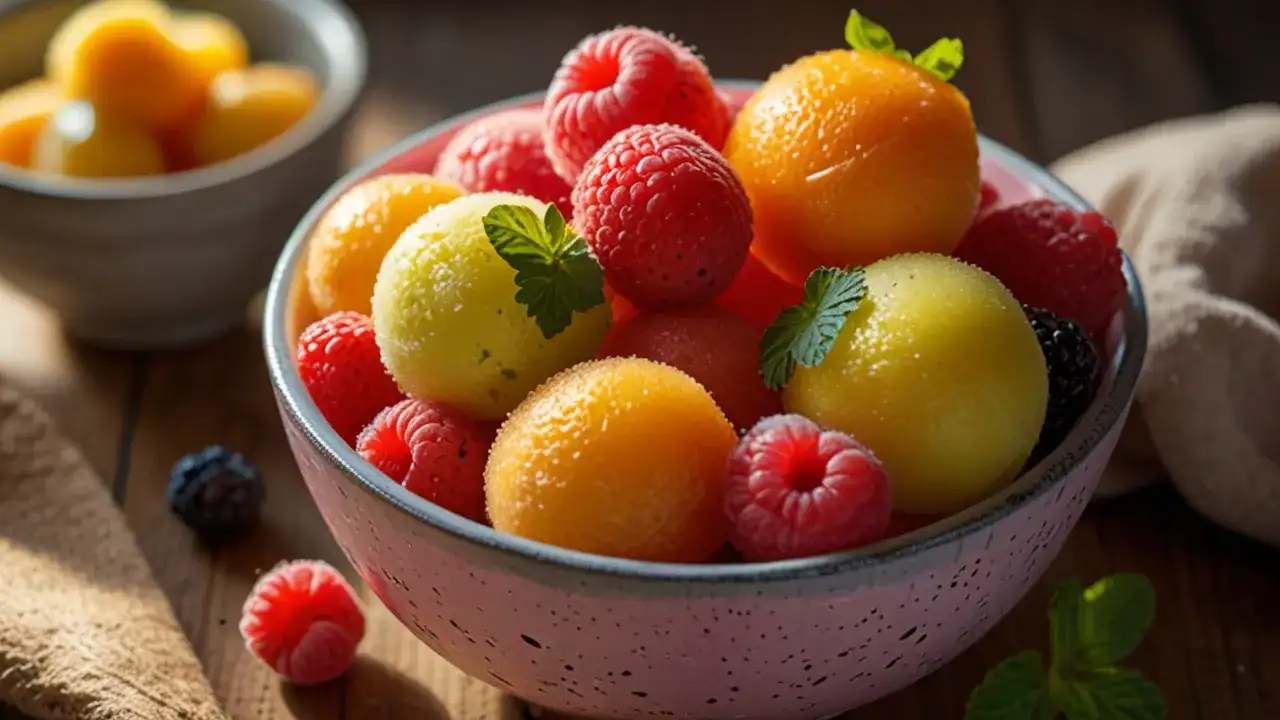 Sorbet owocowy bez cukru: Letnie orzeźwienie w zdrowej wersji