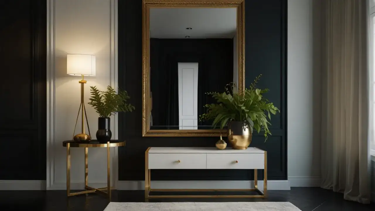 Czarne ściany w przedpokoju - jak udekorować przedpokój?