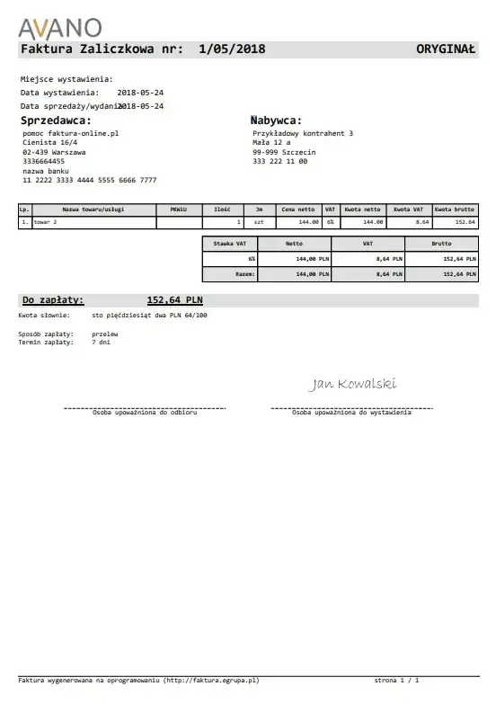 Jak wystawić fakturę zaliczkową bez błędów i zgodnie z przepisami