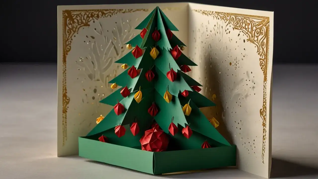 Jak zrobić kartkę w kształcie choinki: prosty tutorial krok po kroku