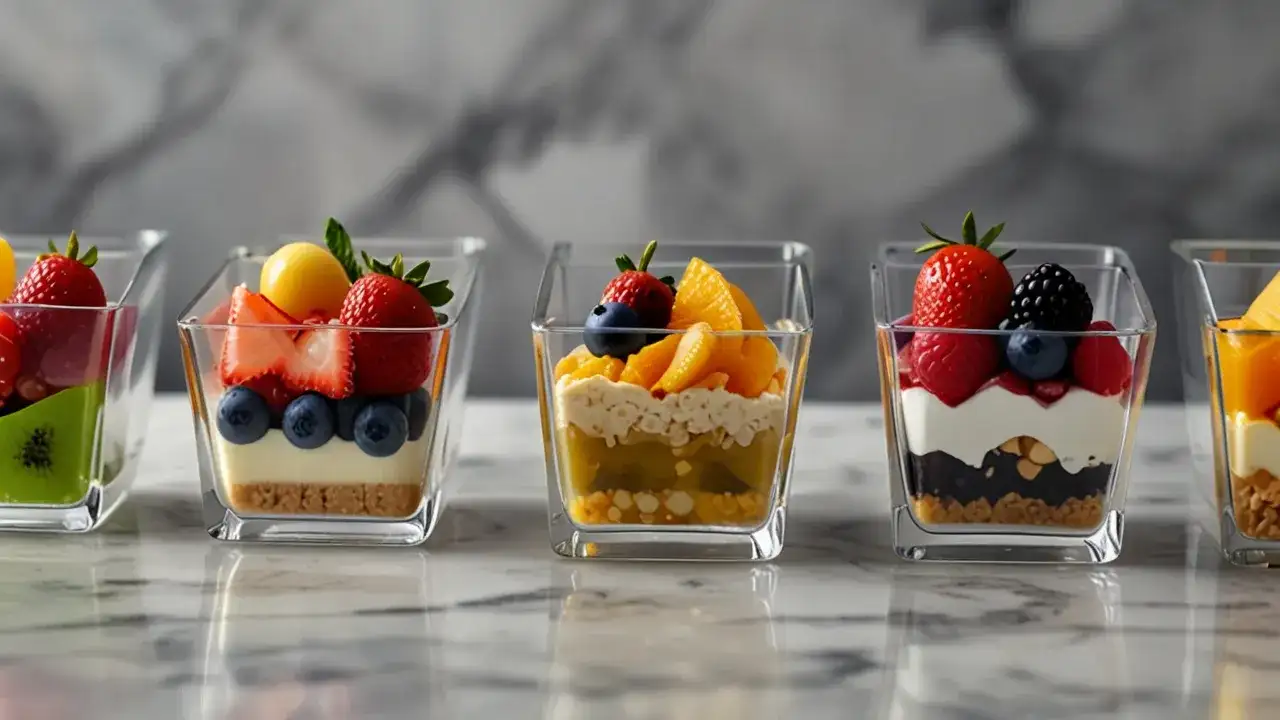 Praktyczne mini pojemniki plastikowe: Rozwiązania idealne do serwowania deserów