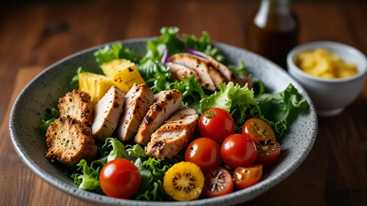 Sałatka z kurczakiem w sezamie - szybka i łatwa do przygotowania