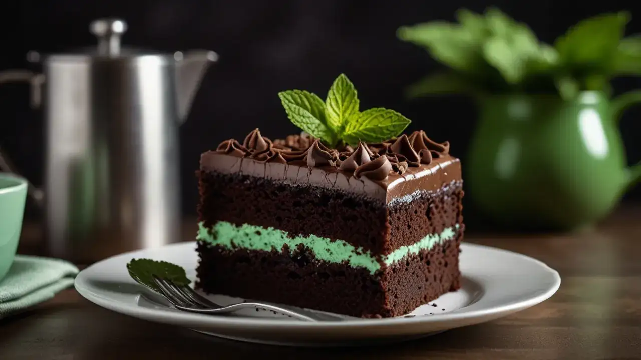 Odświeżający deser: Ciasto miętowe z czekoladą, idealne na każdą okazję