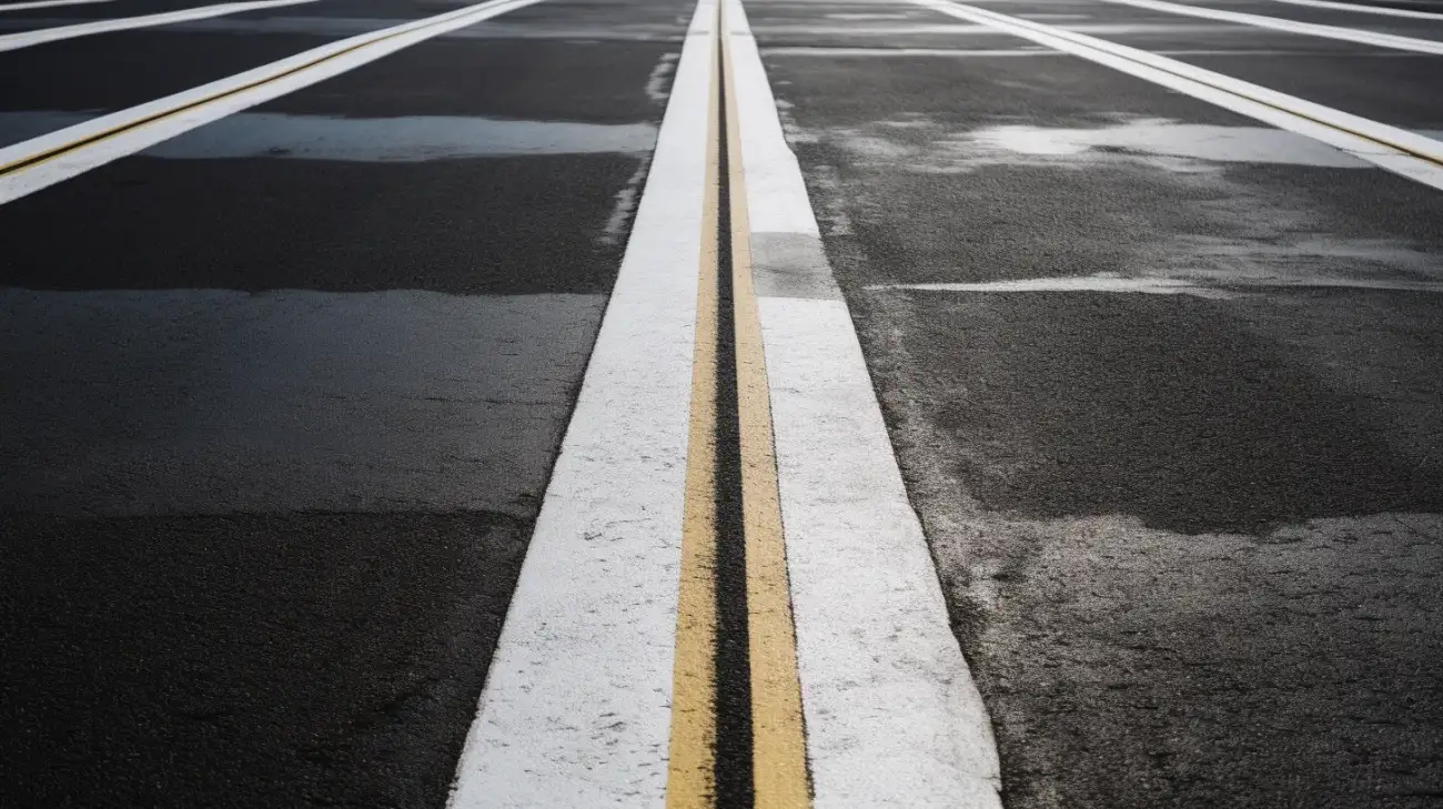 Linia P-4 - Znak podwójnej ciągłej linii