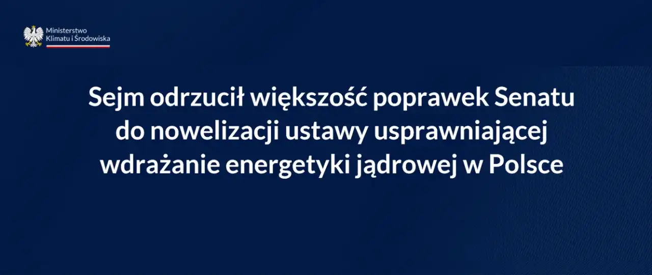 Jaką większością Sejm odrzucił poprawki Senatu i co to oznacza?