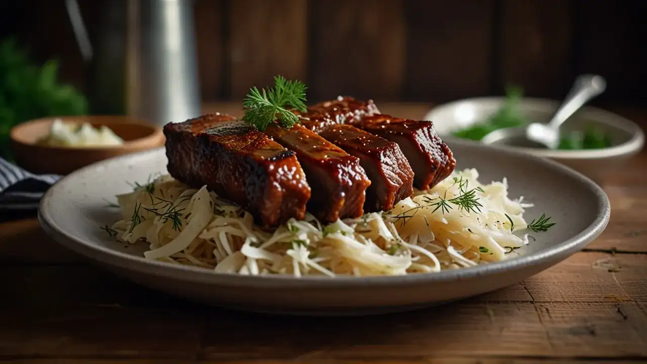 Żeberka w kapuście kiszonej: Tradycyjny przepis na żeberka z kapustą kiszoną