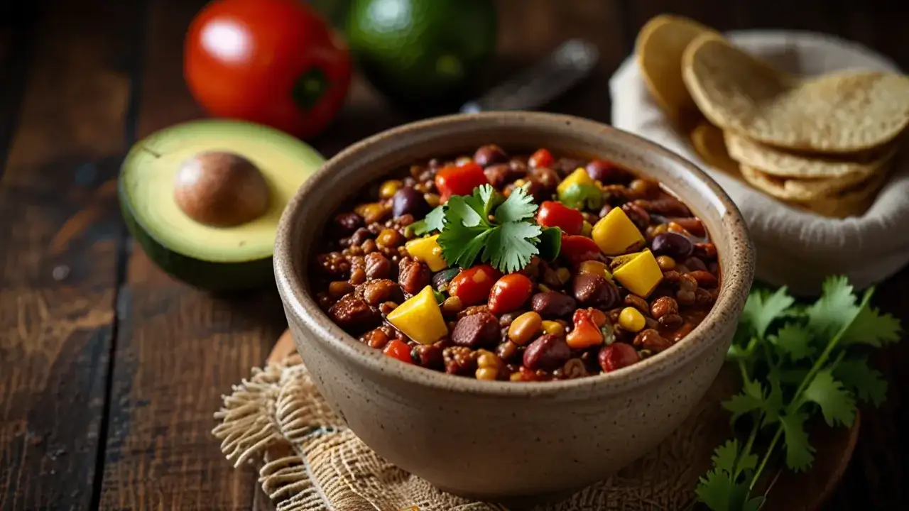 Chili con carne z soczewicą: Wegańska wersja klasycznego dania