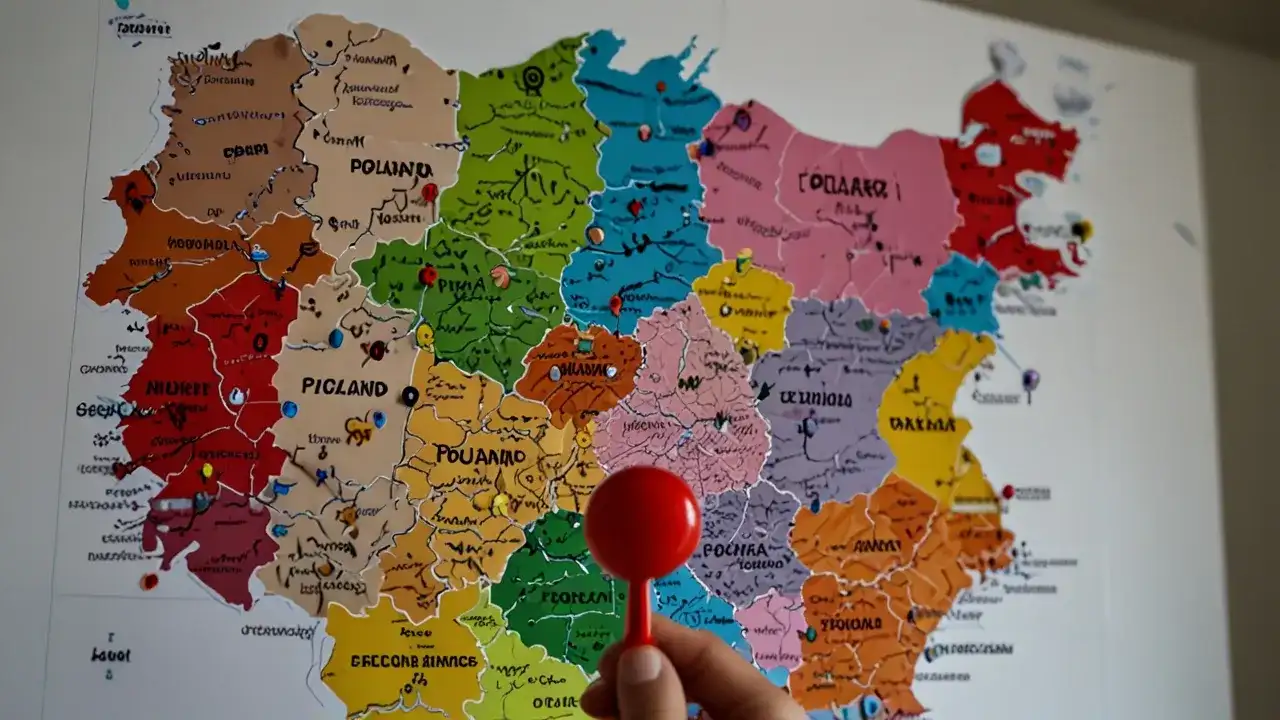 Czy mapa Polski do zaznaczania uwieczni Twoje podróże? Poradnik
