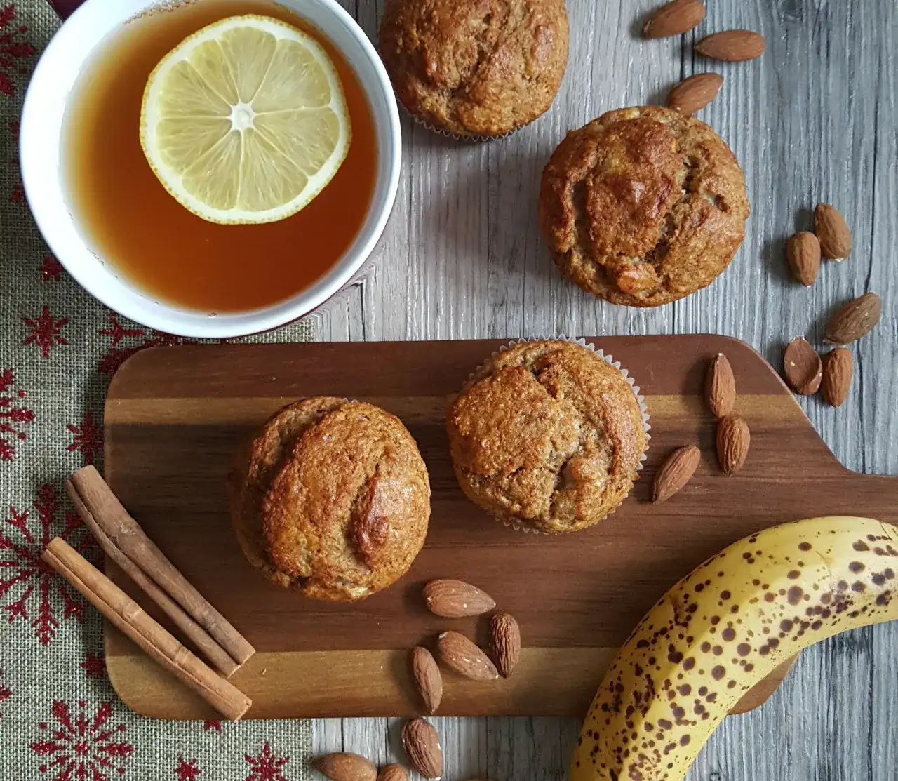 Babeczki bananowe bez cukru