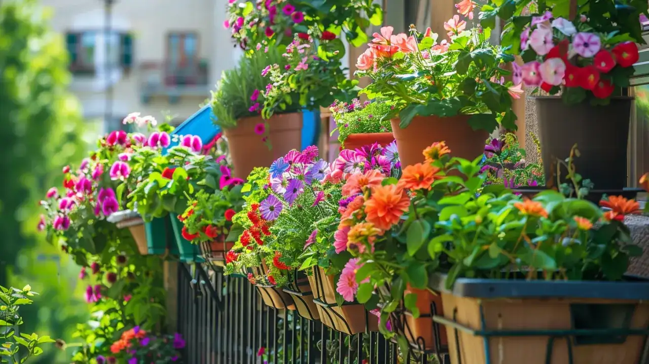 Duże kwiaty na balkon - jak stworzyć ogród na tarasie?