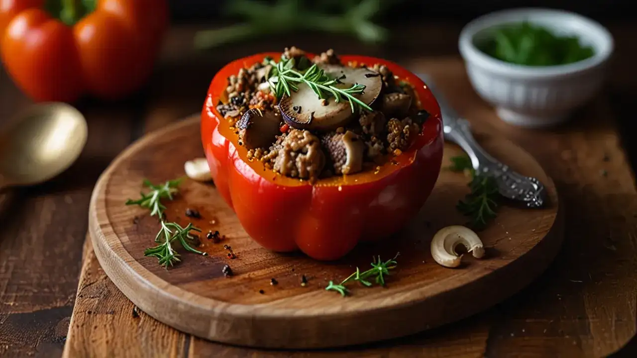 Keto papryka faszerowana: przepis na niskowęglowodanowy posiłek