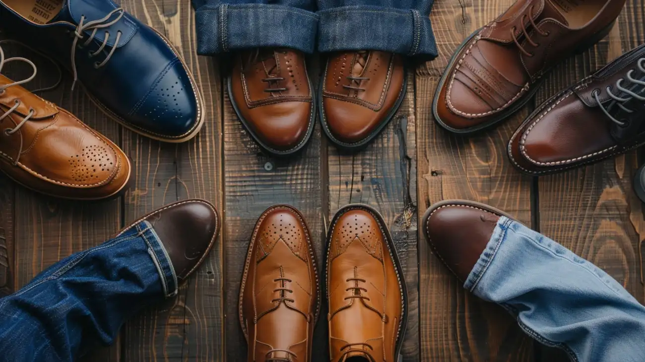 Kombinacje butów do marynarki i jeansów - pomysły na elegancki look.