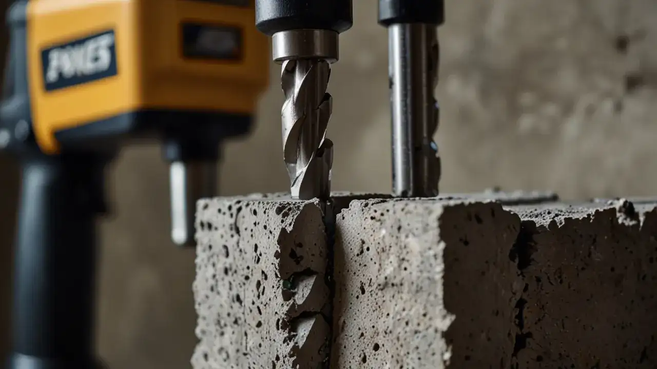 SDS Plus: System mocowania wierteł do prac w betonie