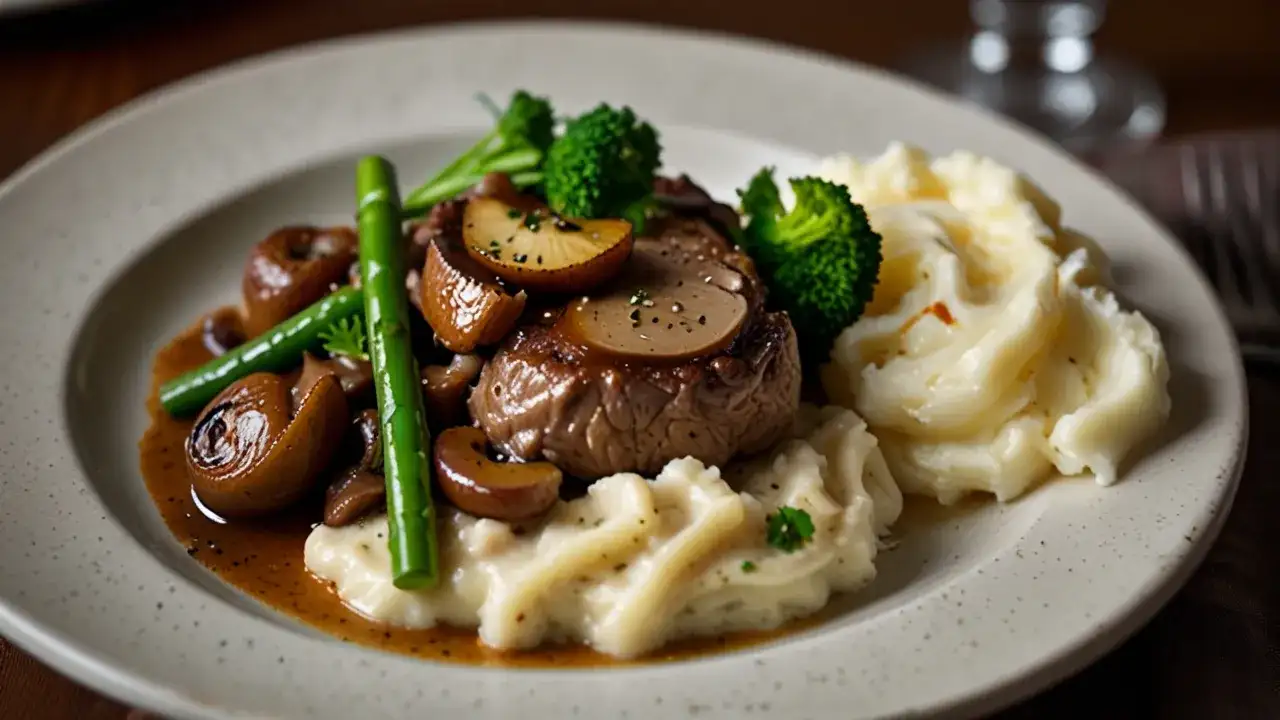 Cielęcina duszona w sosie grzybowym: Tradycyjne danie obiadowe