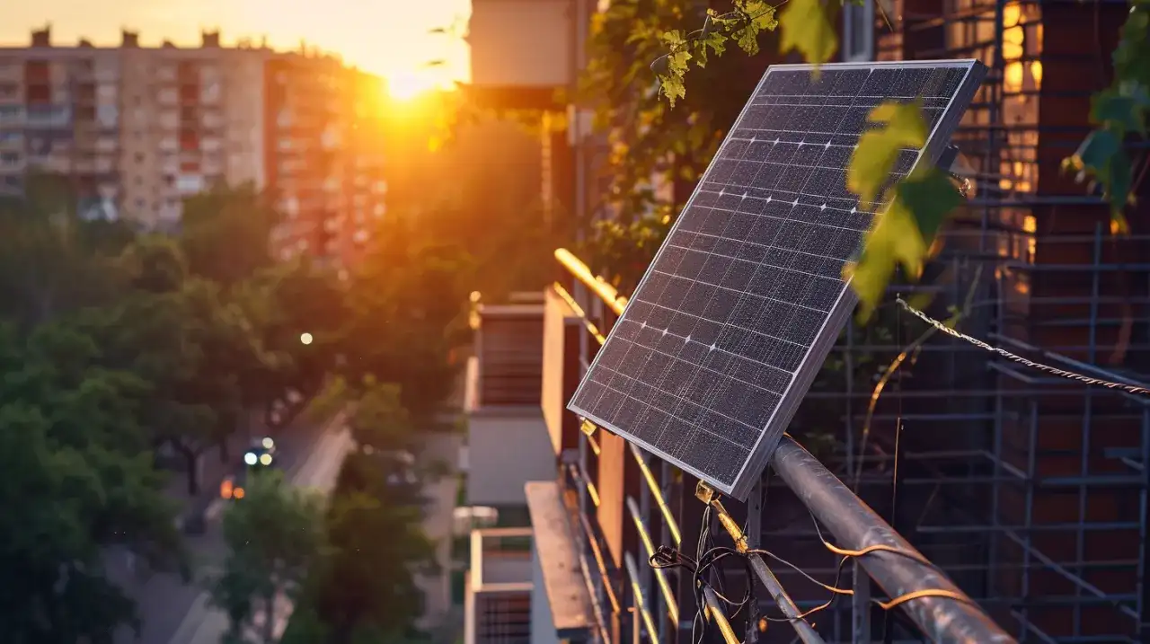 Przenośny panel słoneczny - Jak zamontować panel na balkonie?