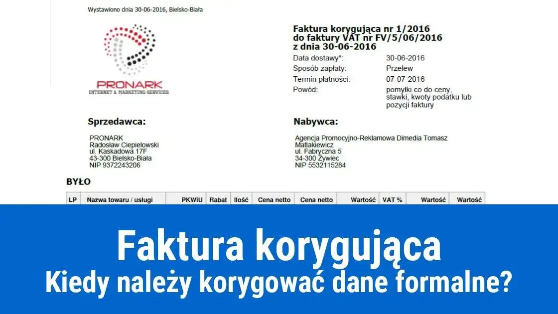 Błędny adres na fakturze – nota czy korekta? Jak uniknąć problemów i błędów