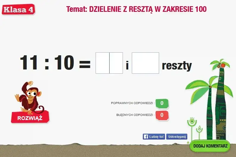 Dzielenie z resztą online: najprostszy sposób na naukę matematyki