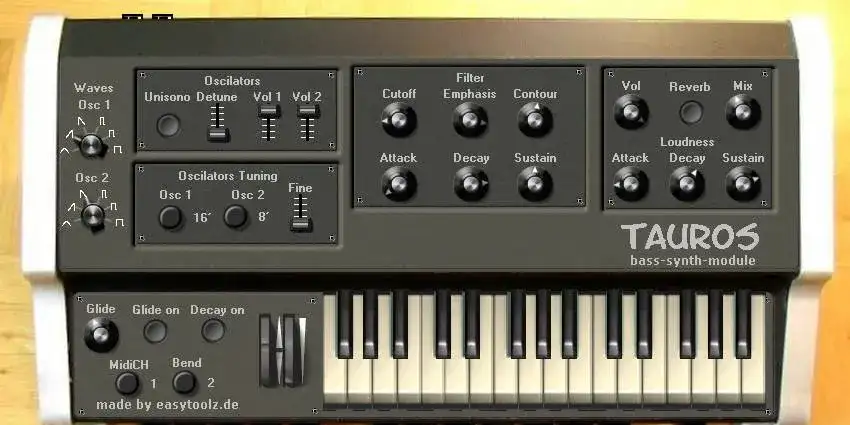 Syntezator muzyczny - Syntetyzator dźwięku online