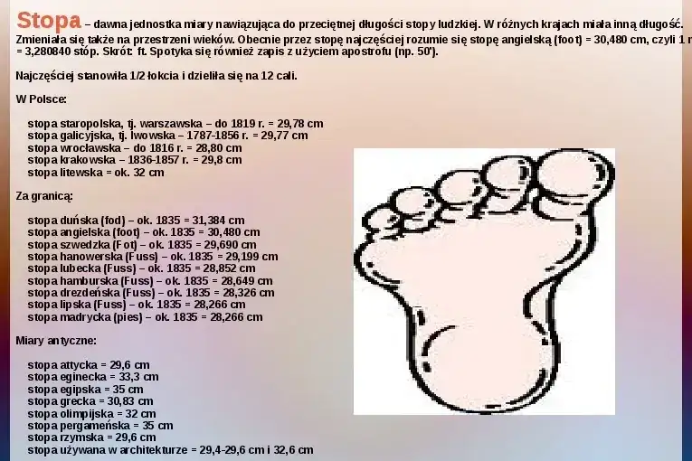 Ile to jest stopa? Poznaj przelicznik na metry i centymetry