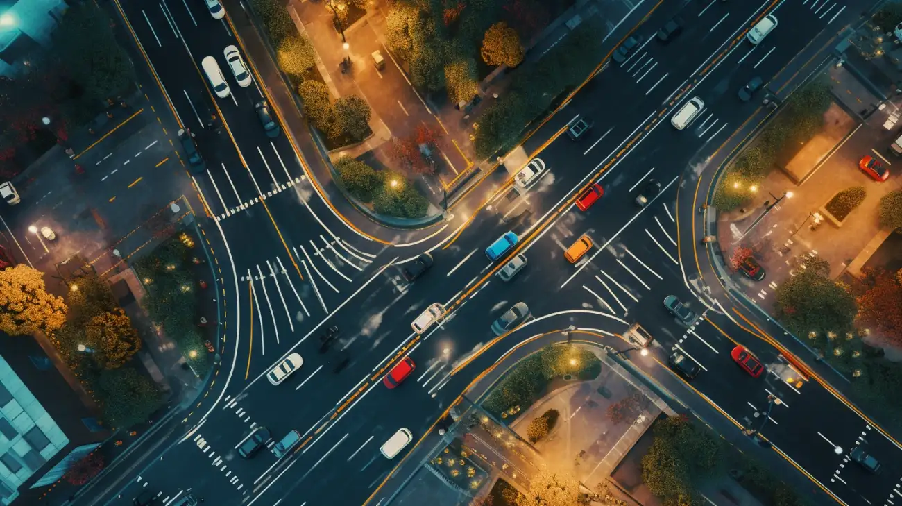 Zasady zmiany pasa ruchu i kierunku jazdy na skrzyżowaniu i jezdni drogi