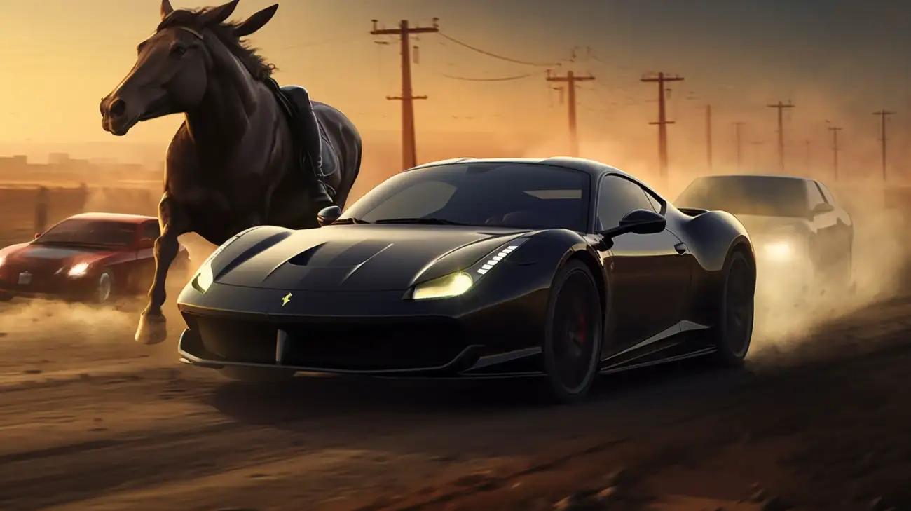 Samochód z koniem - marka samochodu z koniem w logo