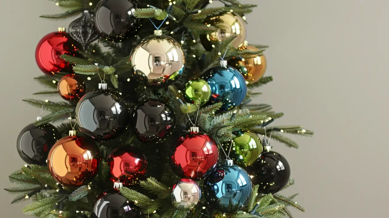Choinka z czarnymi bombkami: Jaki kolor do nich dobrać?