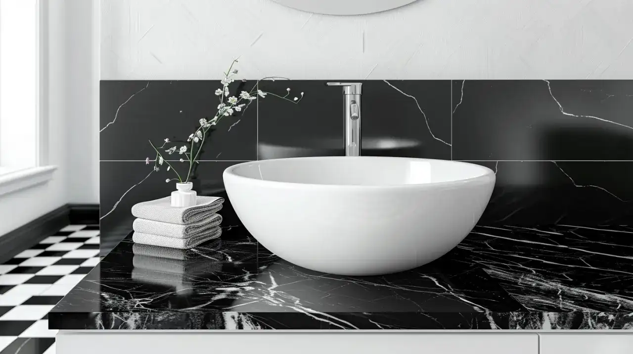 Czarno-biała łazienka: Jak zaaranżować eleganckie wnętrze?