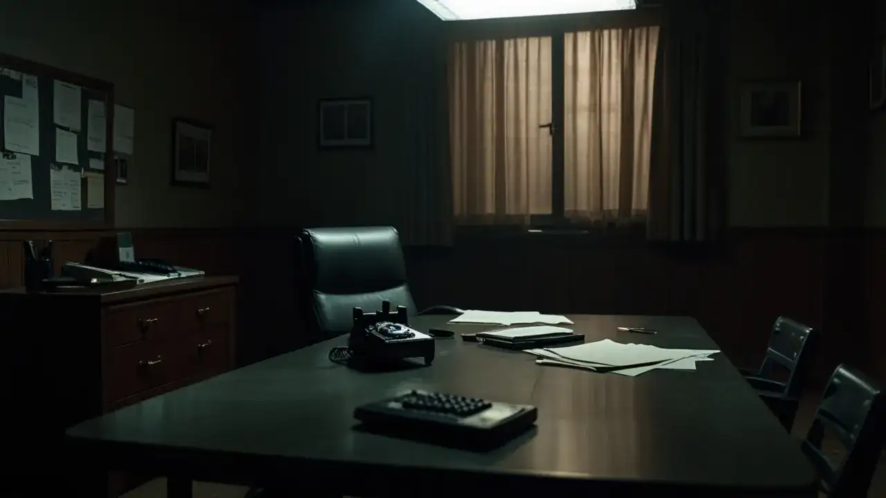 Mroczny plakat Mindhunter: Odkryj tajemniczy świat seryjnych zabójców