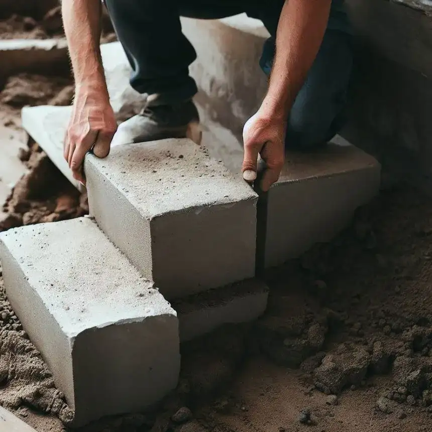 Jak zrobić schody z bloczków betonowych: Instrukcja krok po kroku