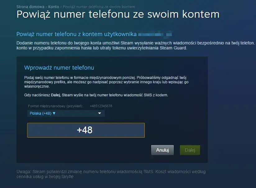 Jak dodać numer telefonu do Steam i zabezpieczyć swoje konto przed utratą
