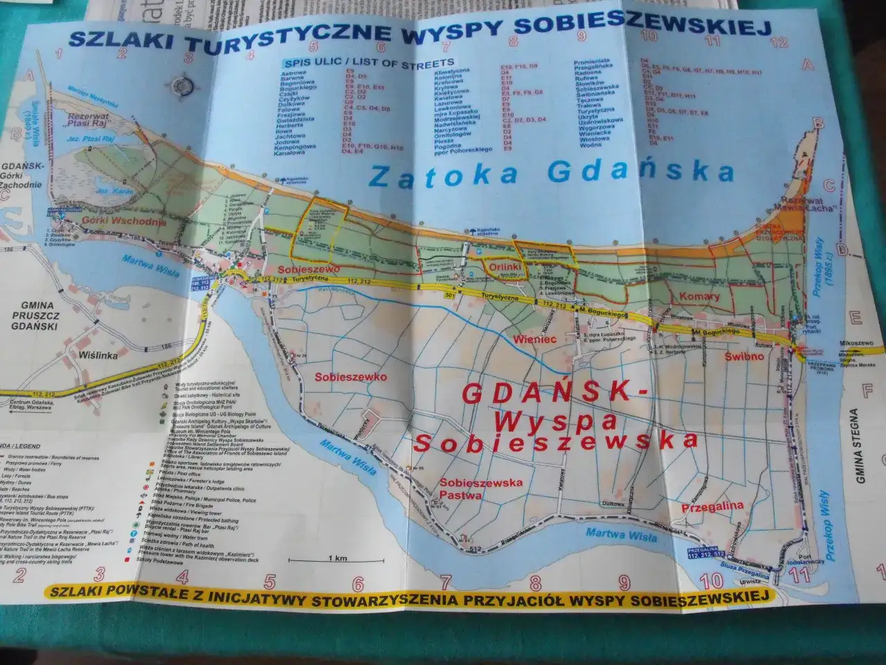 Mapa trasy rowerowej Sobieszewo - odkryj najpiękniejsze widoki