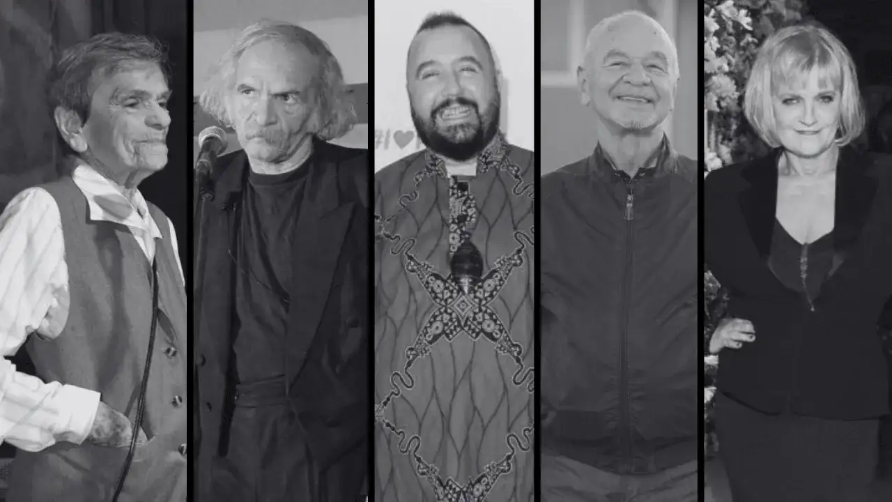 Wspomnienie aktorów z serialu Kiepscy. Zmarli: Dariusz Gnatowski, Ryszard Kotys, Paweł Królikowski, Krystyna Podleska.