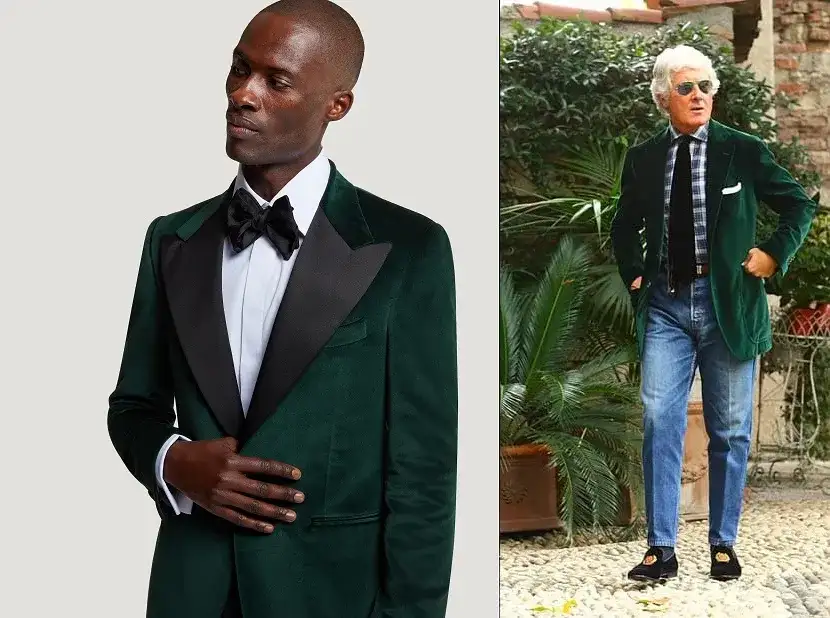 Marynarka aksamitna - Stylowa marynarka idealna na specjalne okazje.