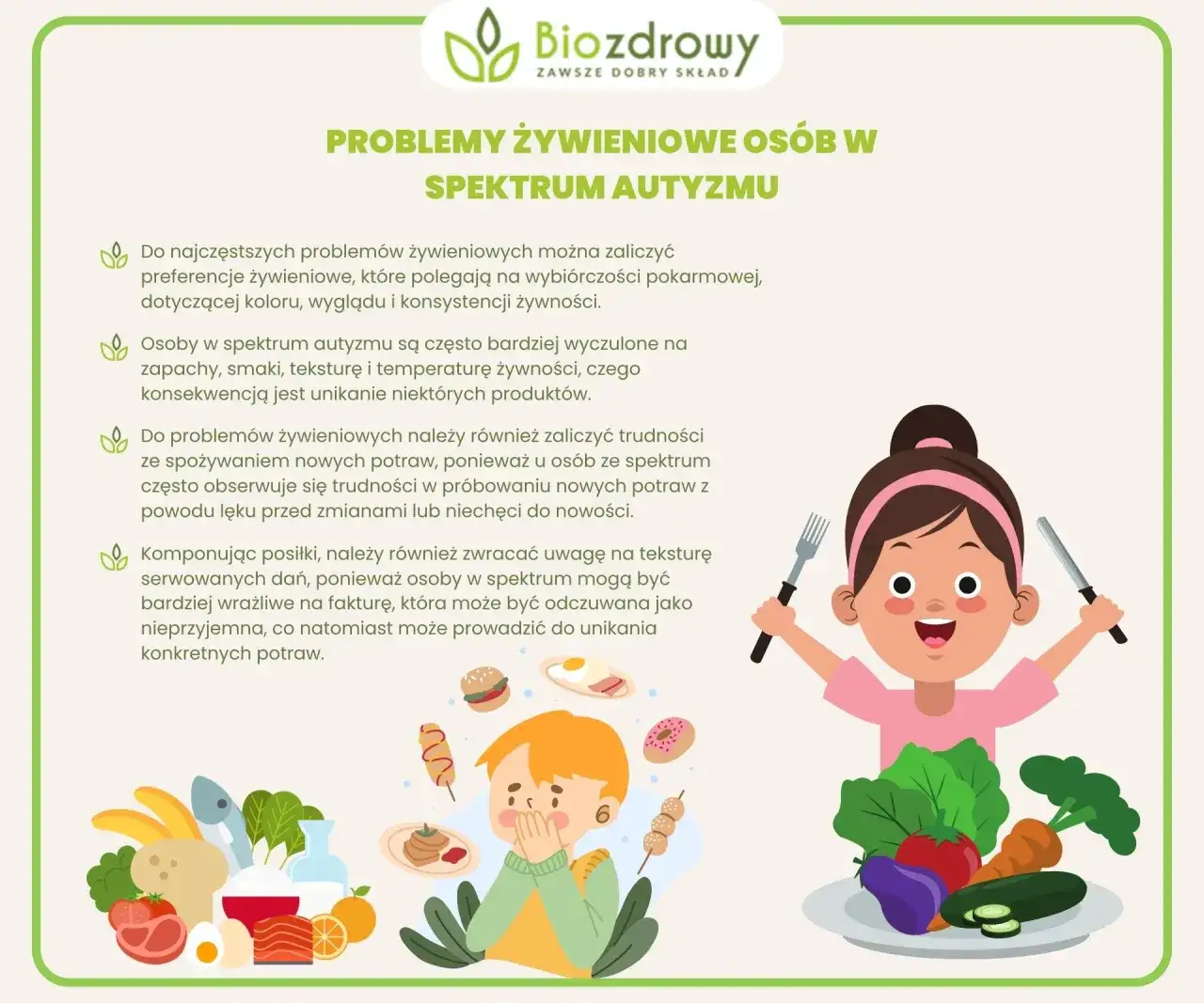 Skuteczna dieta dla dzieci z autyzmem - przepisy, które pomogą maluchom