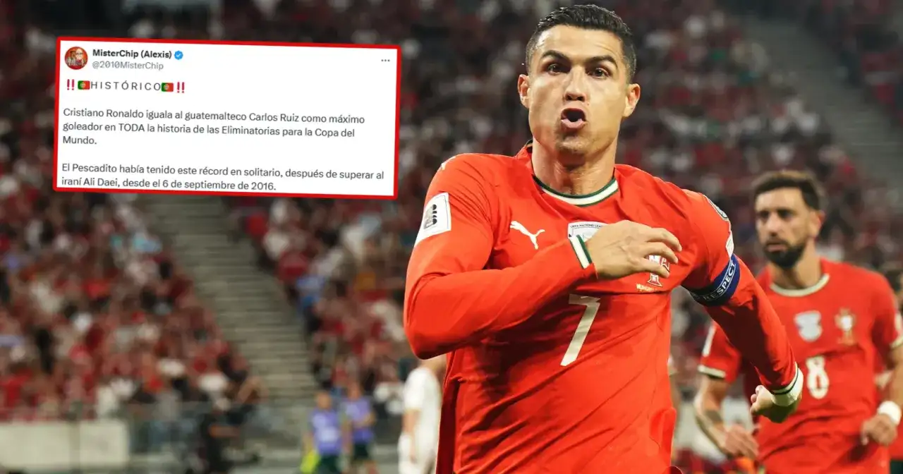 Cristiano Ronaldo, najwyższy piłkarz na świecie, świętuje historyczny gol w eliminacjach do Mistrzostw Świata.