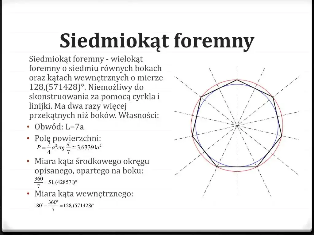Jak narysować siedmiokąt foremny - proste metody krok po kroku