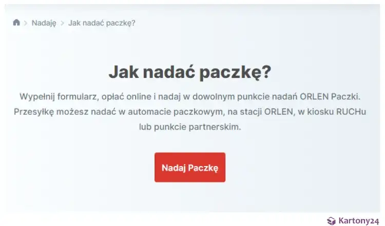 Jak nadać paczkę w orlen paczka - proste kroki, by uniknąć problemów