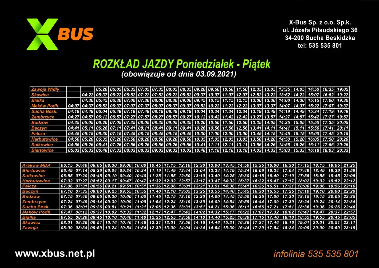 Maja Bus Kraków Zawoja: Skąd odjeżdża? Dokładny poradnik!